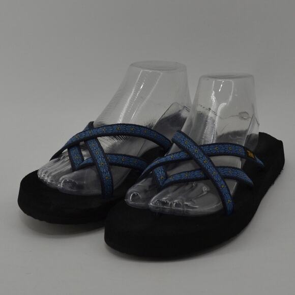 Teva Women's Olowahu flip-flop sandal Kaleidoscope Blissful Blue - Picture 12 of 16